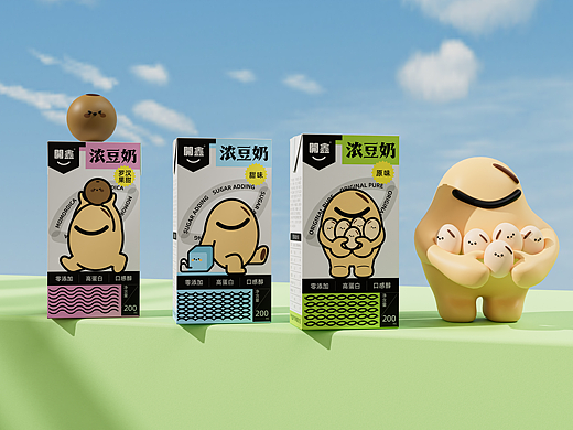 開鑫浓豆乳包装设计|饮品包装全案