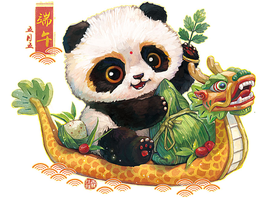 【五月五】划龙舟.端午.粽子
