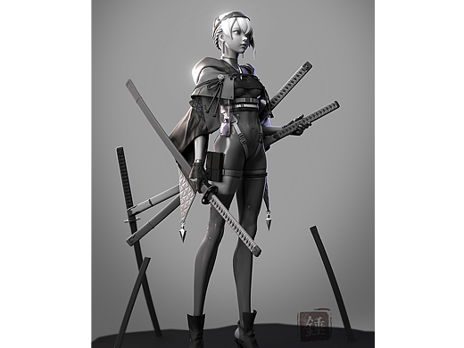 美型角色___阿宇同学作品