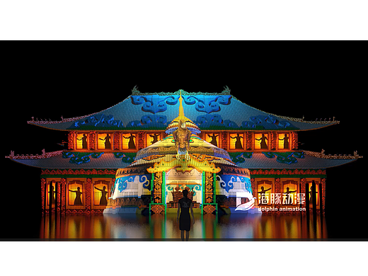 蒙古流源城3D Mapping光影秀