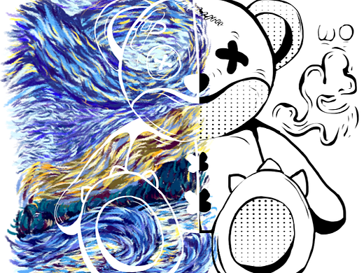 星空與小熊（個人主頁-ZNjMyOTQzMjg=） - 兒童插畫 - 站酷設(shè)計師時光曾可貴原創(chuàng)素材 - 站酷ZCOOL