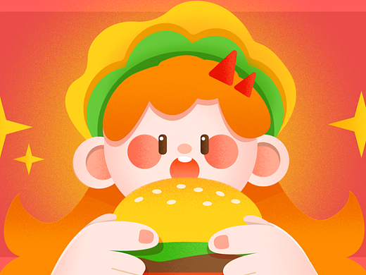 《OH!BURGER》汉堡类动态影响设计