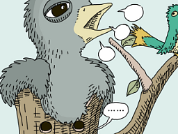 短篇漫画《树杈先生和他的鸟》