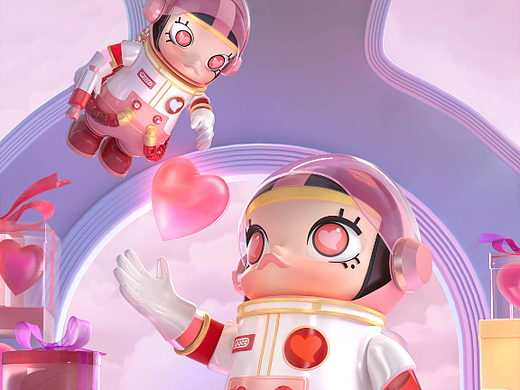 POPMART情人节限定（个人主页-ZNjM2NDc4NjQ=） - 海报 - 站酷设计师后像互动原创素材 - 站酷ZCOOL