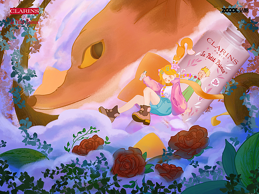 邂逅#粉嫩多巴胺少女#冲破云层无畏前行（个人主页-ZNjU2NzY1MTY=） - 商业插画 - 站酷设计师儿钰SFxxRd原创素材 - 站酷ZCOOL