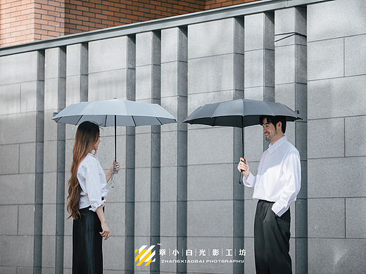 雨伞模特人像拍摄文艺风格