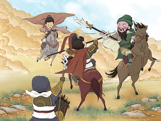 三国故事（个人主页-ZNjAwMjcwODQ=） - 儿童插画 - 站酷设计师智彬原创素材 - 站酷ZCOOL