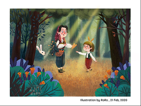 森林偶遇（个人主页-ZNDI2MDUyMTI=） - 儿童插画 - 站酷设计师孙幺幺原创素材 - 站酷ZCOOL