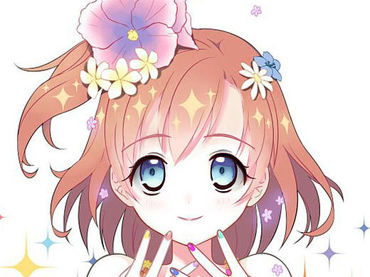 手绘少女（临摹）