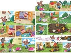 儿插作品—2011年12月份《爱读写》封面、内插作品