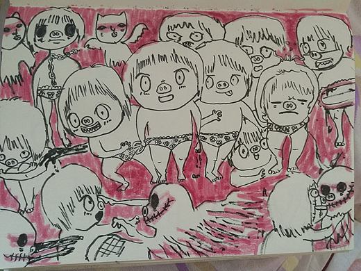 情绪低落时候的画