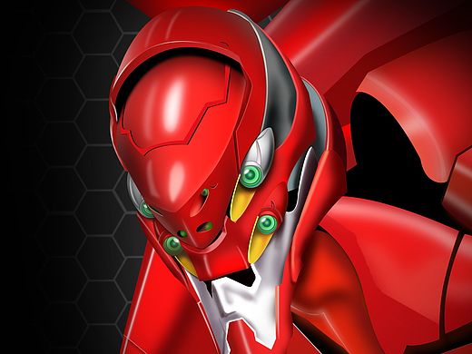 EVA 新世紀福音戰(zhàn)士 二號機體 鼠繪（個人主頁-ZMTUxMzQyNjA=） - 其他平面 - 站酷設(shè)計師戴草帽的喵原創(chuàng)素材 - 站酷ZCOOL