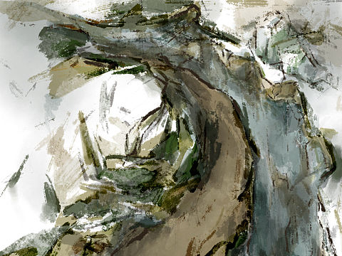 国风速涂练习-悬崖