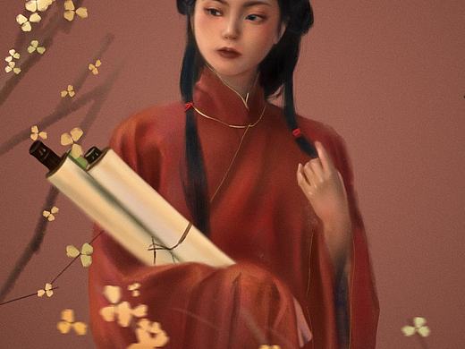 浅发一下，啥都画。