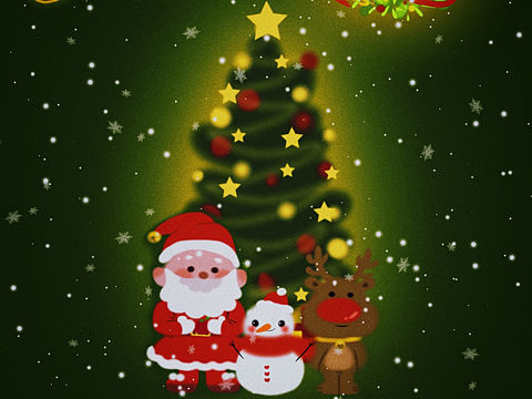 圣诞节快乐小朋友们