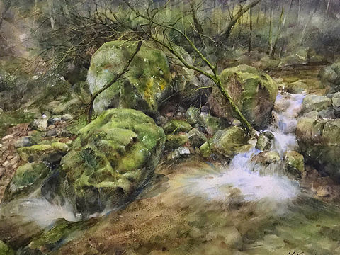 绿石（个人主页-ZNDM4OTU2MDg=） - 绘画 - 站酷设计师陈思齐水彩原创素材 - 站酷ZCOOL