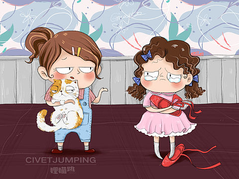 妮娜的委屈（个人主页-ZNDc1OTQxNTI=） - 商业插画 - 站酷设计师狸猫跳原创素材 - 站酷ZCOOL