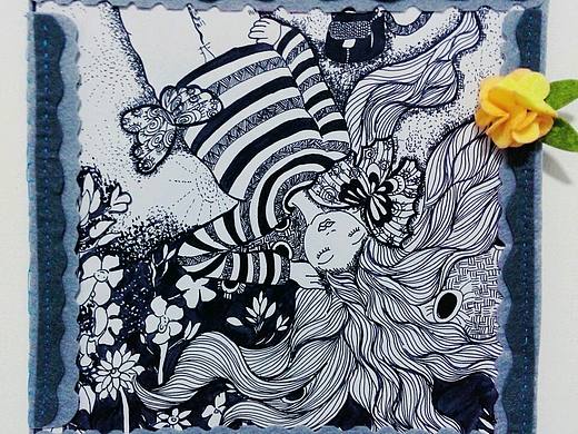 黑白装饰画