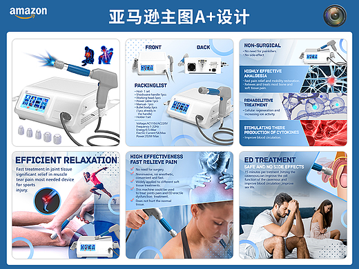 亚马逊产品主图A+ 设计建模渲染