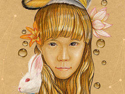 彩铅肖像插画（个人主页-ZMjQ3MTA1Ng==） - 创作习作 - 站酷设计师书言绘物原创素材 - 站酷ZCOOL