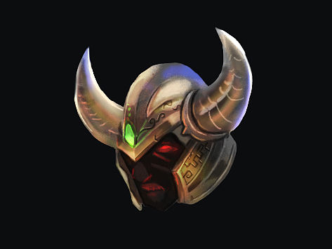 手绘游戏UI临摹3【头盔】