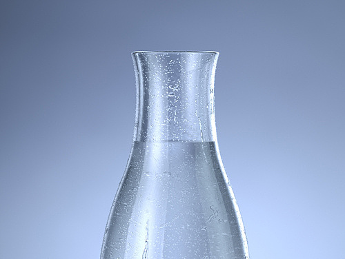 玻璃透明物体 水珠 冰渣渲染