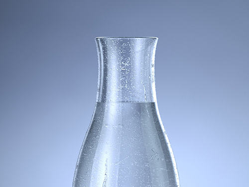 玻璃透明物体+水珠+冰渣渲染