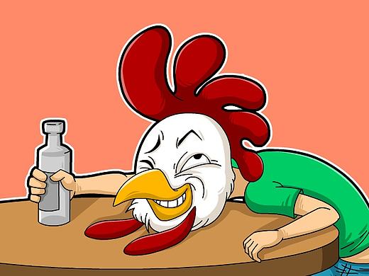 拟人动物插图