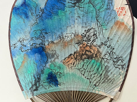 山水扇面（个人主页-ZNTk4MjgxMjQ=） - 绘画 - 站酷设计师冀美西原创素材 - 站酷ZCOOL