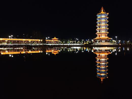齐河县大清河晚景