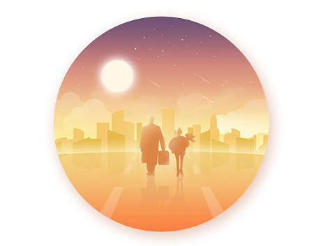 扁平风景插画（个人主页-ZMjA3MTcwOTI=） - 创作习作 - 站酷设计师蔡头丸原创素材 - 站酷ZCOOL