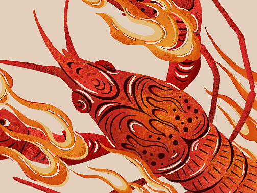 武汉主题-皮影风格元素插画