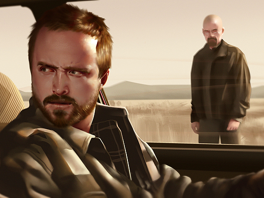 绝命毒师-厚涂练习（个人主页-ZNjExMzA5MDg=） - 创作习作 - 站酷设计师lxixang原创素材 - 站酷ZCOOL