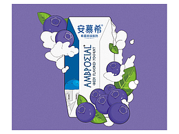 安慕希-艺术包装插画