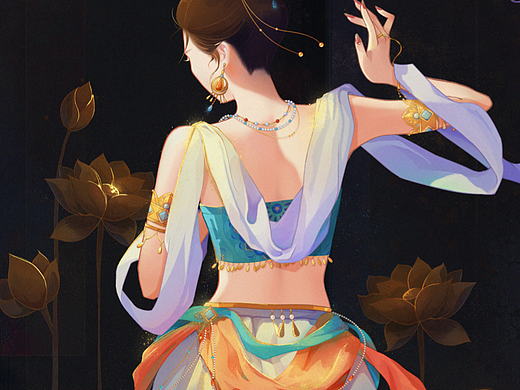 敦煌-顾盼生“莲”