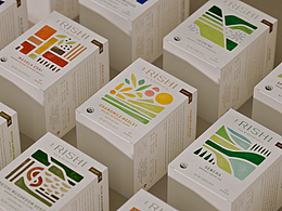 三口設計平面設計培訓分享理石松葉外包裝設計