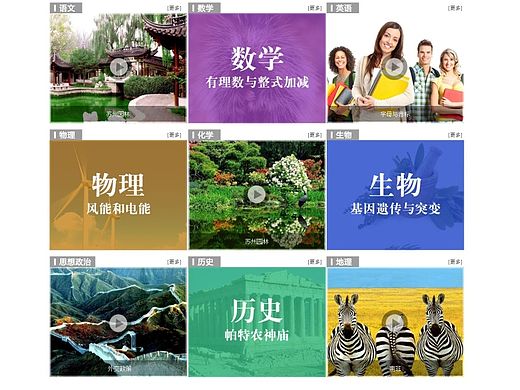 学科页面