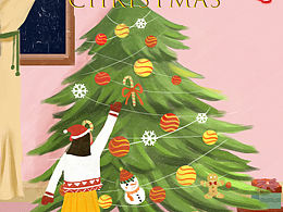 圣誕樹 圣誕主題插畫