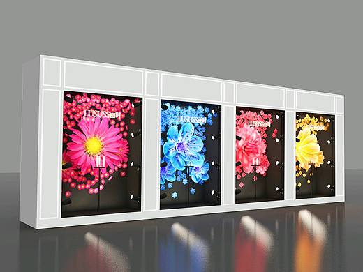 花卉护肤橱窗