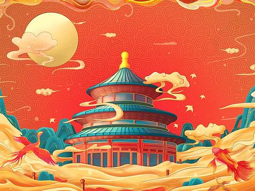 国潮风插画练习
