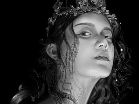 手绘女生#光影（个人主页-ZMzU3ODcyOTY=） - 绘画 - 站酷设计师会飞的鸡Ya原创素材 - 站酷ZCOOL