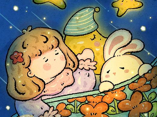 原创插画 | 月夜🌙 | 壁纸背景