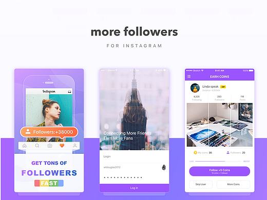 More followers／UI设计／UI界面设计
