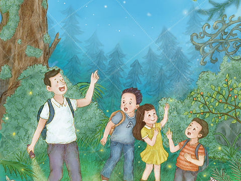 图书插画：丛林探险