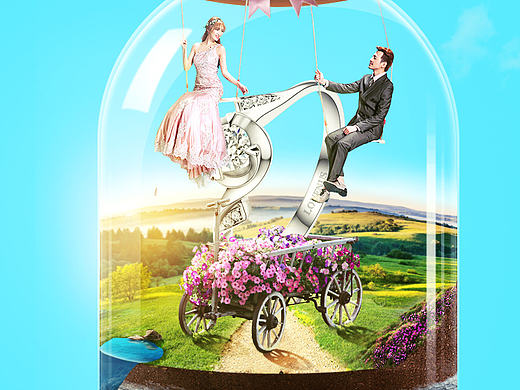 七夕合成作业（个人主页-ZMTc2NDUwNjg=） - 海报 - 站酷设计师湘水浮云原创素材 - 站酷ZCOOL