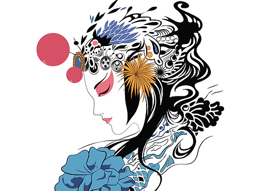 戏曲人物插画
