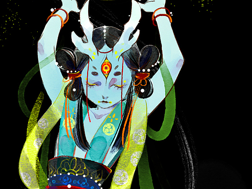 《非人哉》贺图 龙女