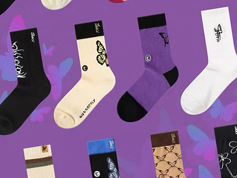 蝴蝶系列袜子设计for TOOCI SOCKS