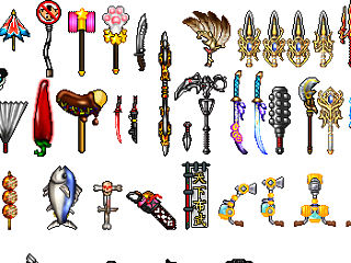 pixel art works for game use