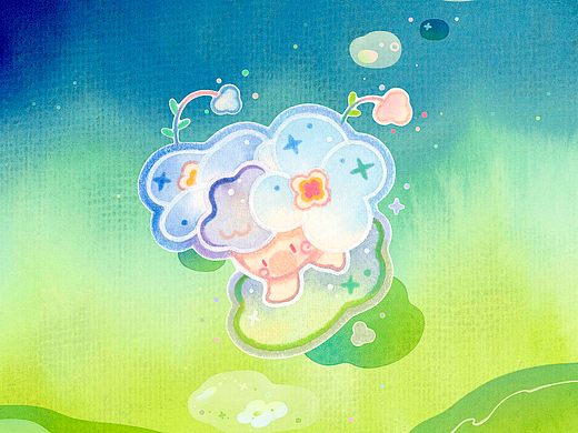 空气牧场·花叶云